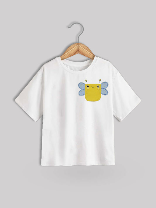 Cute Yellow Bee Kids T-Shirt