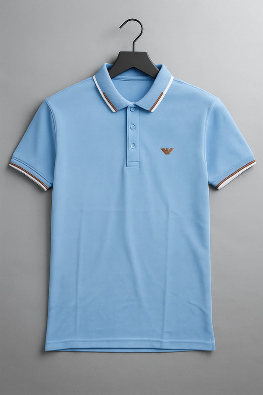 Men's Sky Blue Polo Shirt