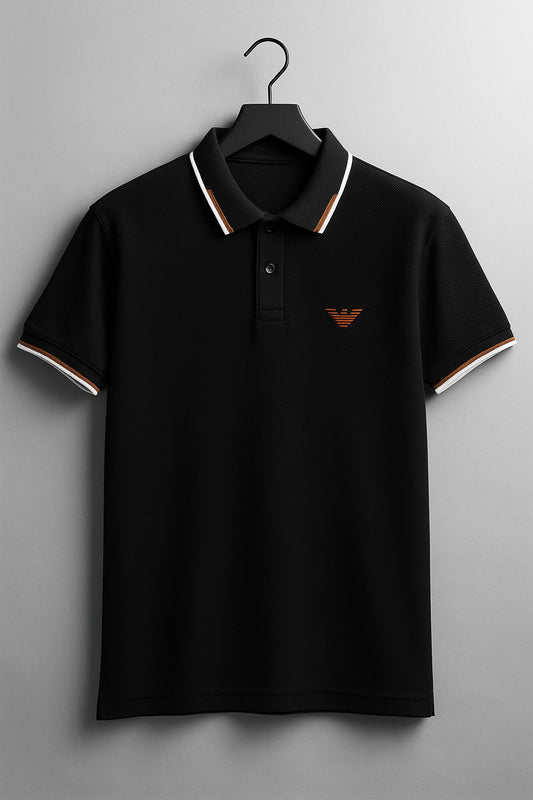 Men's Premium Black Polo Shirt