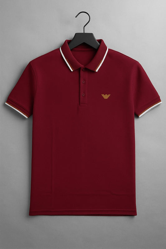 Men's Premium Maroon Polo Shirt