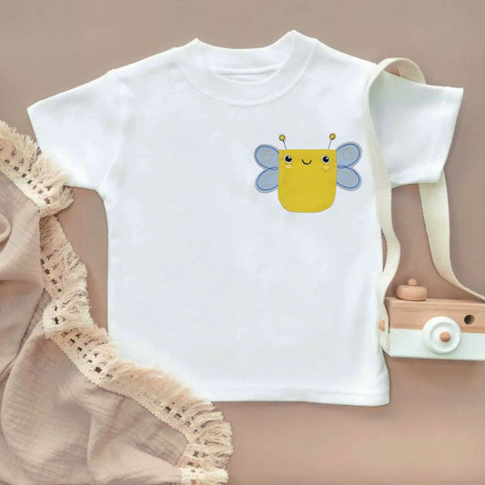 Cute Yellow Bee Kids T-Shirt