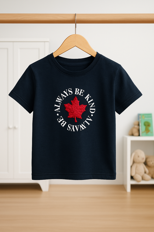 Kids’ Premium Black T-Shirt with Red Fur Star