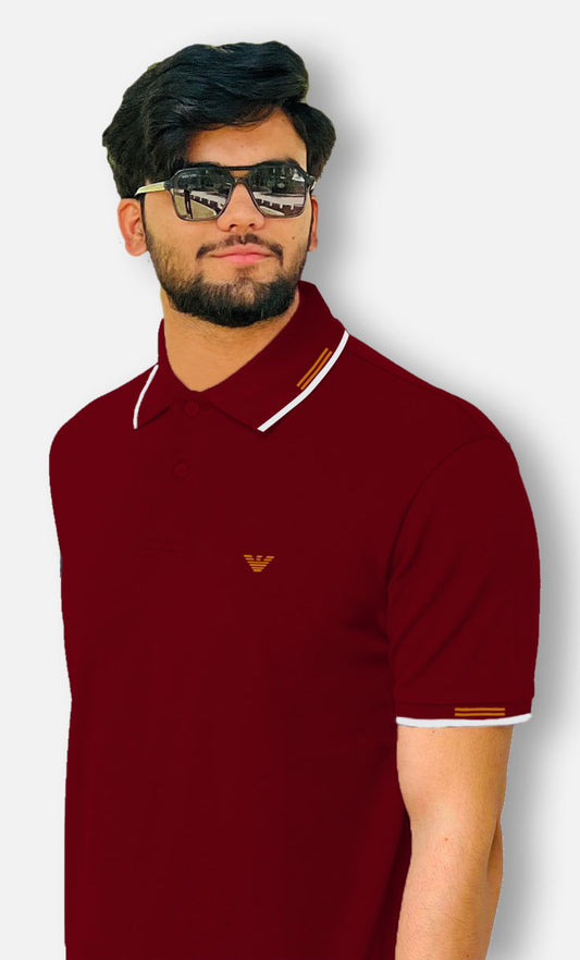 Men's Premium Maroon Polo Shirt