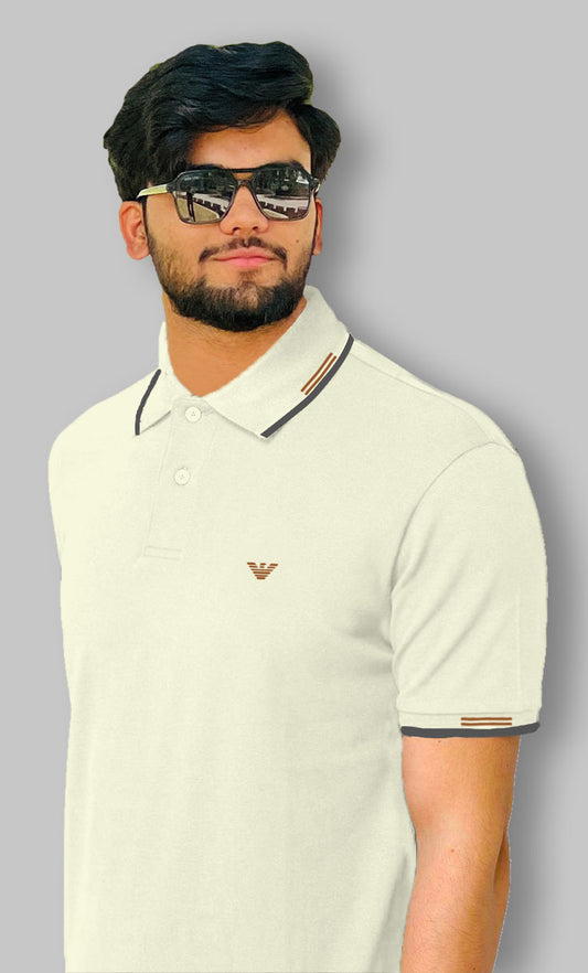 Men’s Classic White Polo Shirt